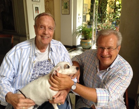 Paolo Ferrarelli con Franco Zeffirelli a Villa Grande